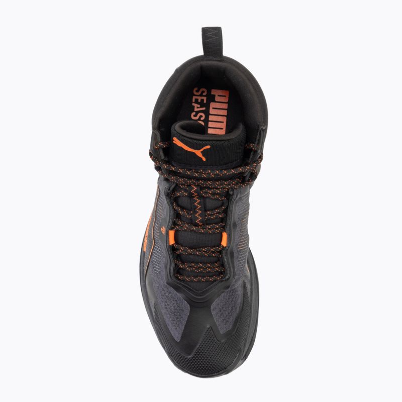 Черевики туристичні чоловічі PUMA Explore Nitro Mid Gore-Tex puma black/gray skies/flame flicker 5