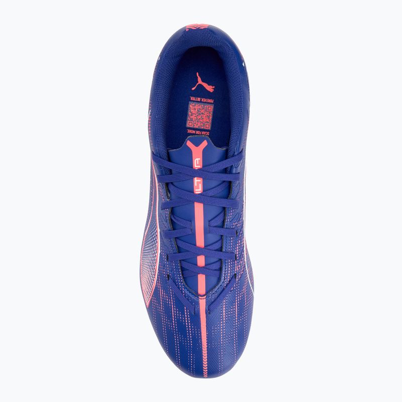 Кросівки футбольні PUMA Ultra 5 Play MxSG lapis lazuli/puma white/sunset glow 5