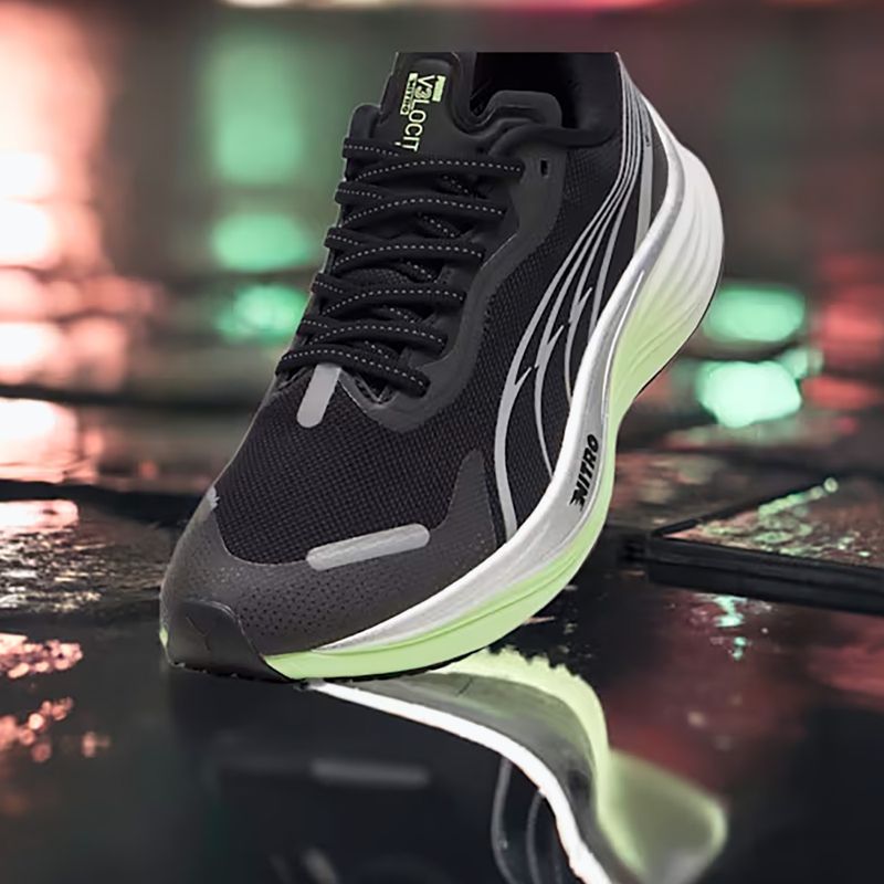 Жіночі бігові кросівки PUMA Velocity Nitro 3 GTX пума чорний / пума сріблястий 15