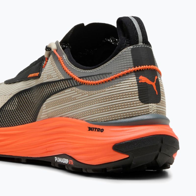 Кросівки для бігу чоловічі PUMA Voyage Nitro 3 Tech desert dust/flame flicker 13