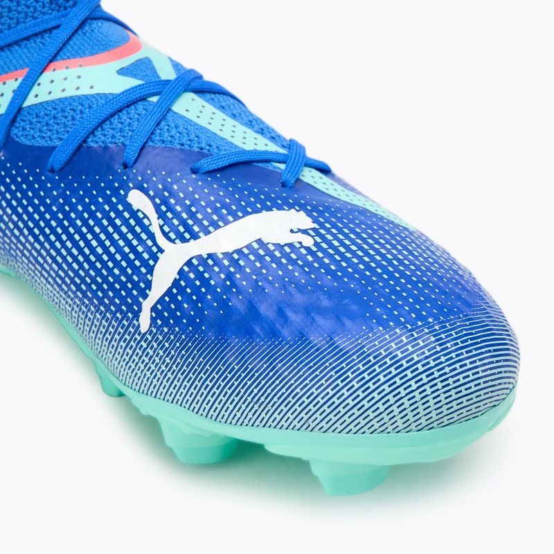 Кросівки футбольні дитячі PUMA Future 7 Pro FG/AG Jr bluemazing/puma white/electric peppermint 7