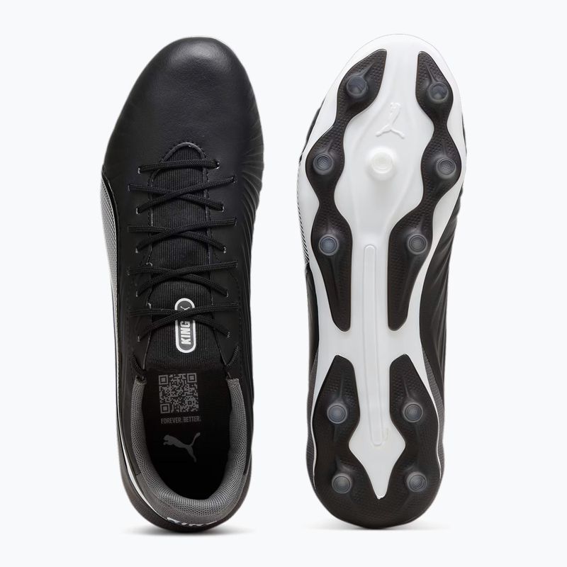 Кросівки футбольні PUMA King Match FG/AG puma black/puma white/cool dark grey 11