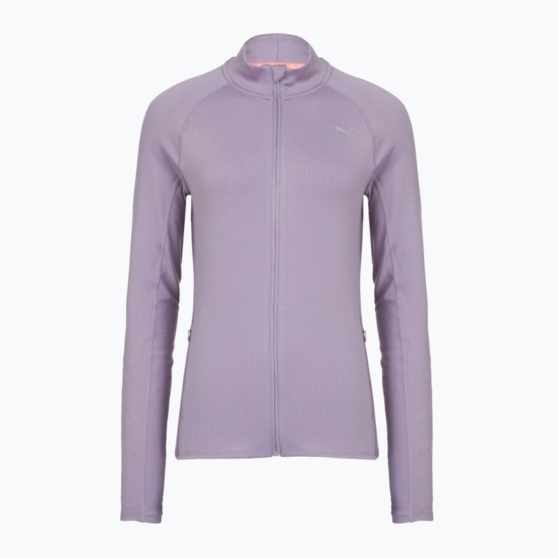 Кофта для бігу жіноча PUMA Run For Her Ribbed Full Zip pale plum
