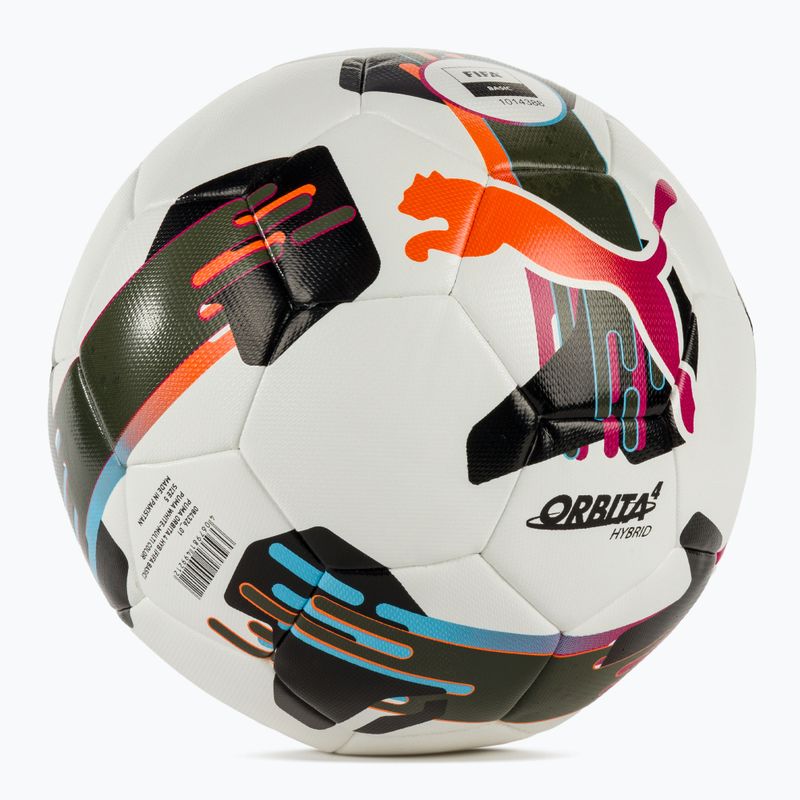 М'яч футбольний PUMA Orbita 4 HYB FIFA Basic puma white/multicolor розмір 5 2