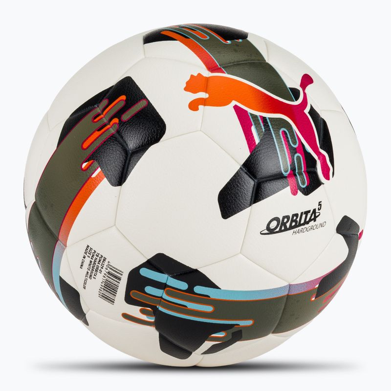 М'яч футбольний PUMA Orbita 5 TB Hardground puma white/multicolor розмір 5 2