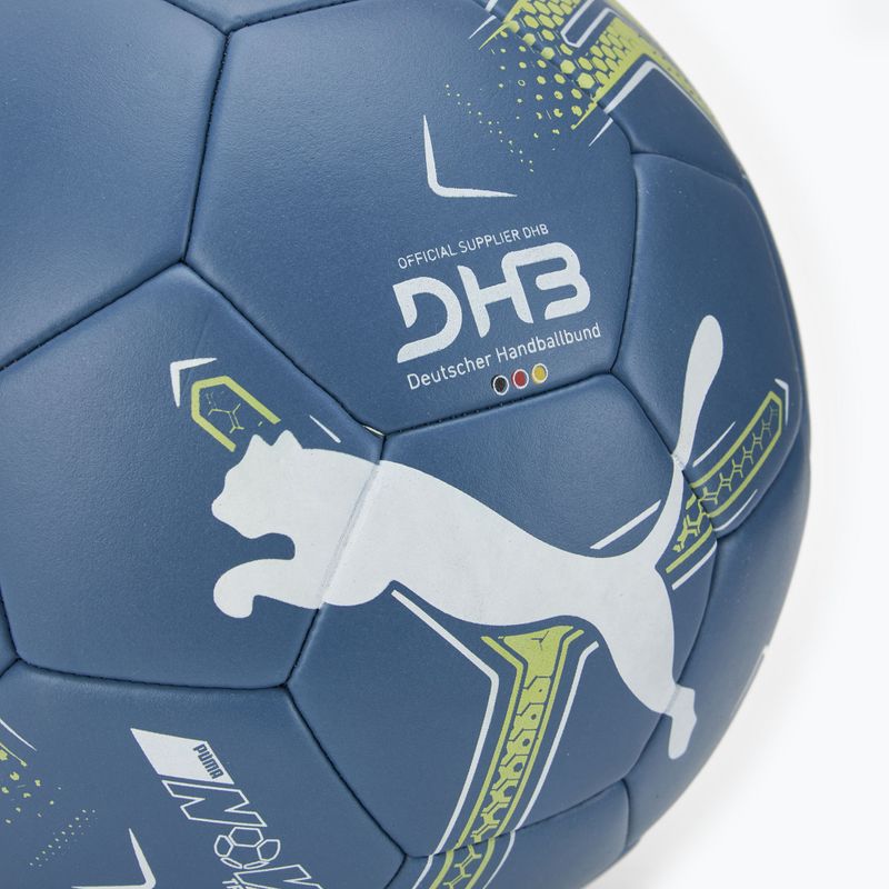 PUMA Nova Training синій горизонт / пума білий / шипуче яблуко гандбольні м'ячі розмір 3 3