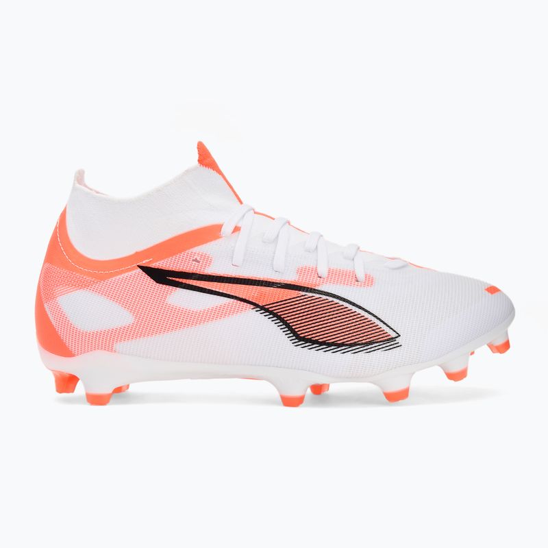 Кросівки футбольні чоловічі PUMA Ultra 5 Match+ FG/AG puma white/puma black/glowing red 2