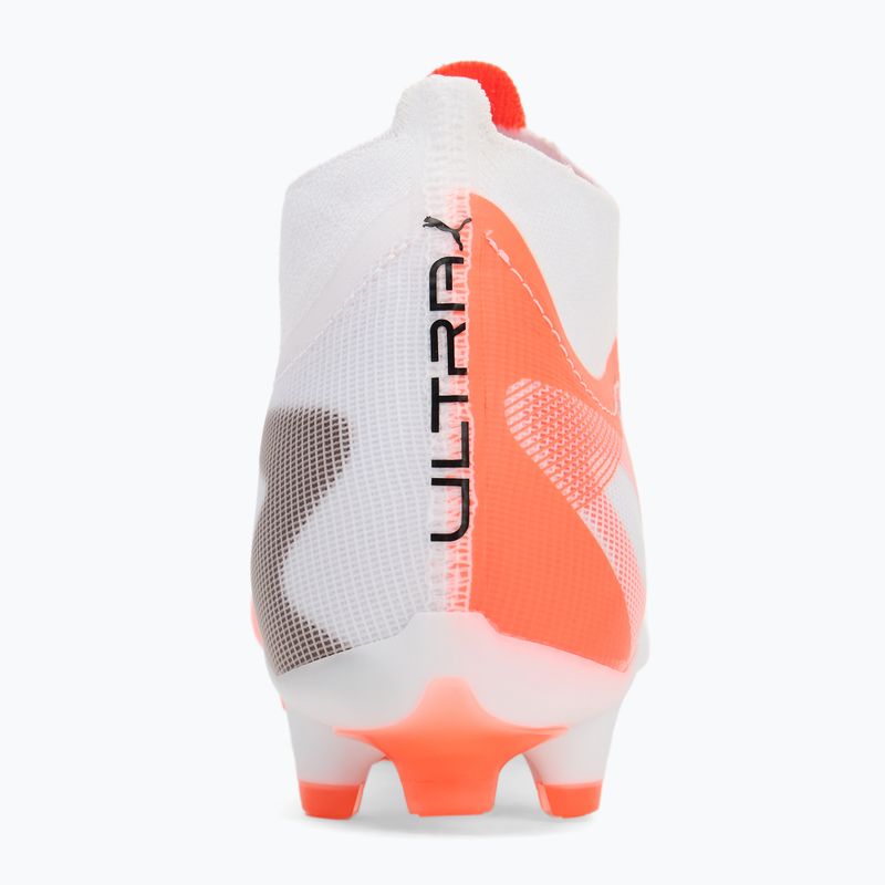 Кросівки футбольні чоловічі PUMA Ultra 5 Match+ FG/AG puma white/puma black/glowing red 6
