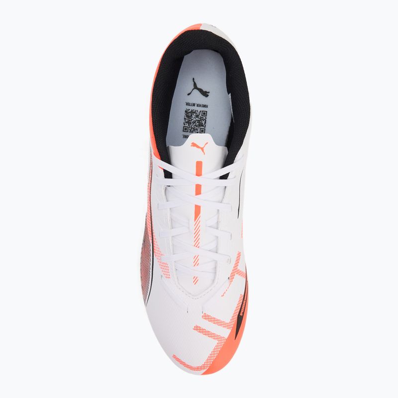 Кросівки футбольні PUMA Ultra 5 Play FG/AG puma white/puma black/glowing red 5