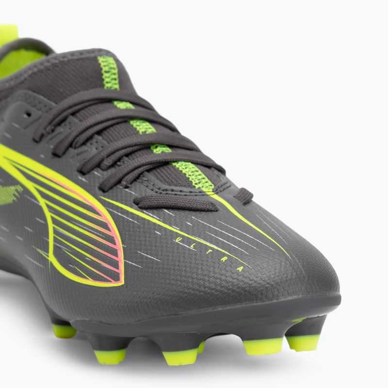 Кросівки футбольні дитячі PUMA Ultra 5 Match FG/AG Jr matte aged silver/yellow alert/puma aged silver 7
