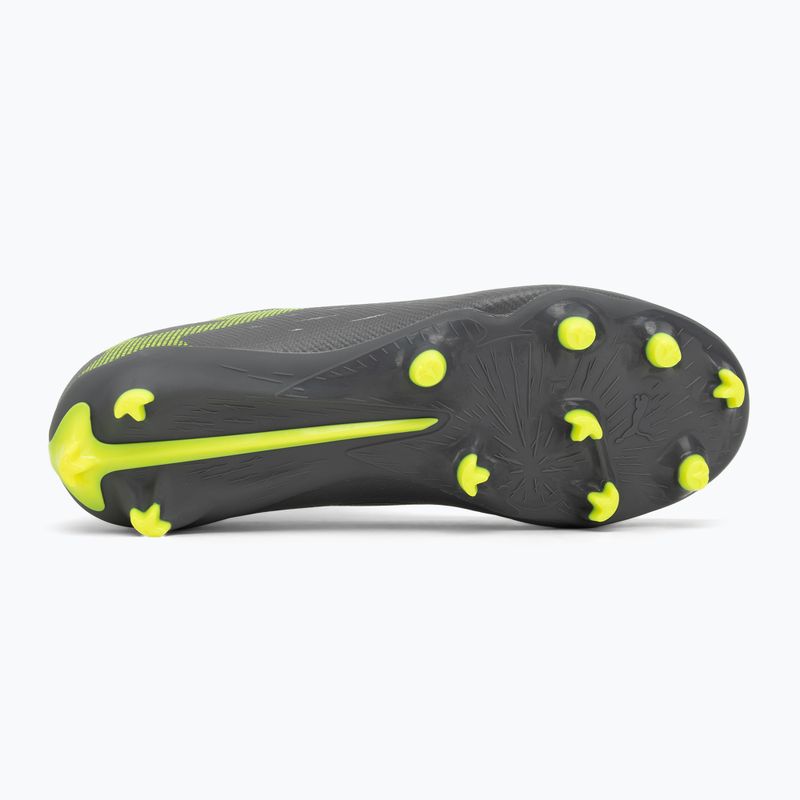Кросівки футбольні дитячі PUMA Ultra 5 Match+ LL FG/AG Jr matte aged silver/yellow alert/puma aged silver 4