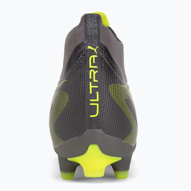 Кросівки футбольні чоловічі PUMA Ultra 5 Match+ FG/AG matte aged silver/yellow alert/puma aged silver 6