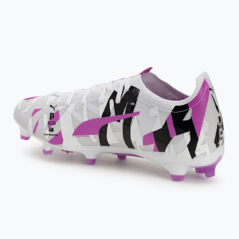 Кросівки футбольні чоловічі PUMA Ultra 5 Match Forever FG/AG puma white/pure magenta/feather gray/puma black 3