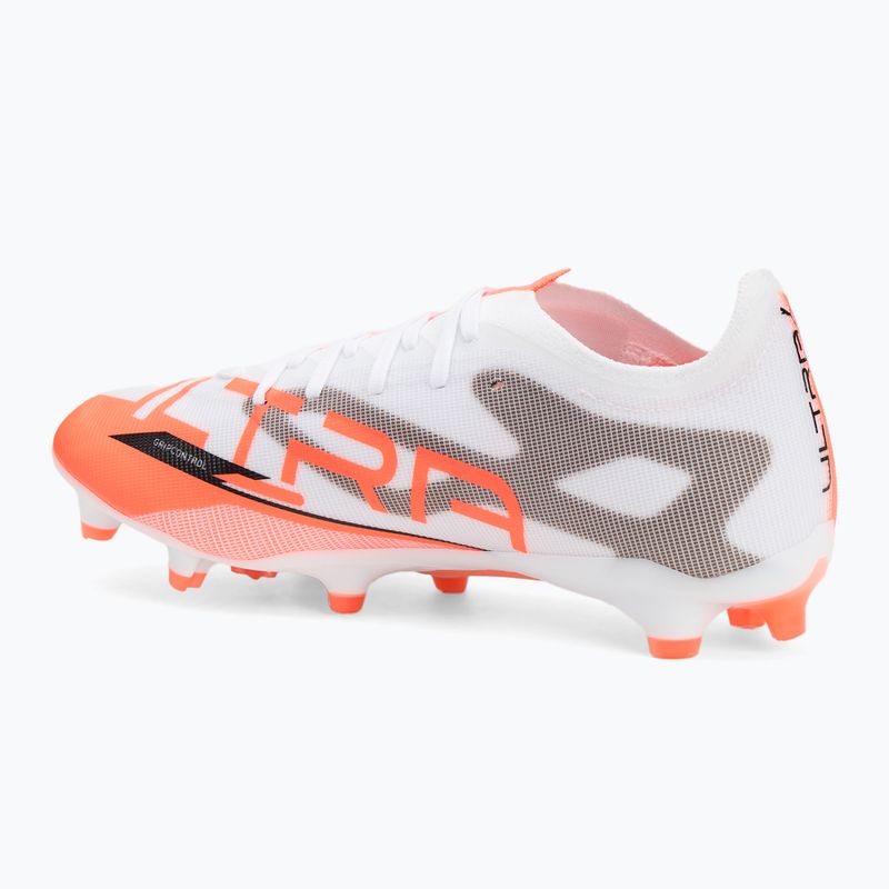 Кросівки футбольні чоловічі PUMA Ultra 5 Match FG/AG puma white/puma black/glowing red 3