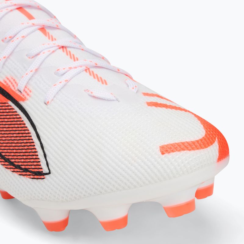 Кросівки футбольні чоловічі PUMA Ultra 5 Pro FG/AG puma white/puma black/glowing red 7