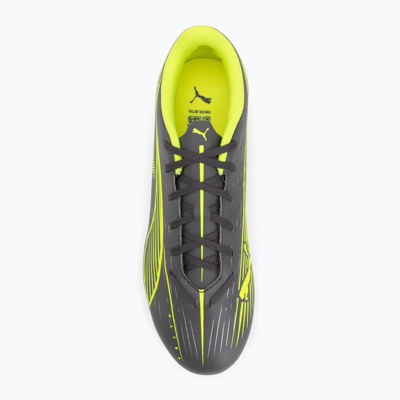 Кросівки футбольні PUMA Ultra 5 Play FG/AG matte aged silver/yellow alert/puma aged silver 5