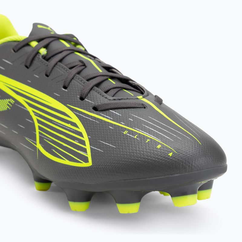 Кросівки футбольні PUMA Ultra 5 Play FG/AG matte aged silver/yellow alert/puma aged silver 7