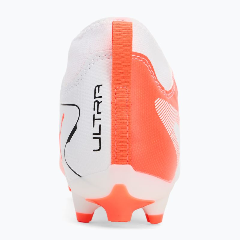 Кросівки футбольні дитячі PUMA Ultra 5 Match+ LL FG/AG Jr puma white/puma black/glowing red 6