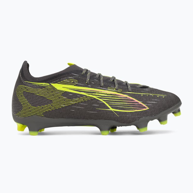 Кросівки футбольні чоловічі PUMA Ultra 5 Pro FG/AG matte aged silver/yellow alert/sun struck 3