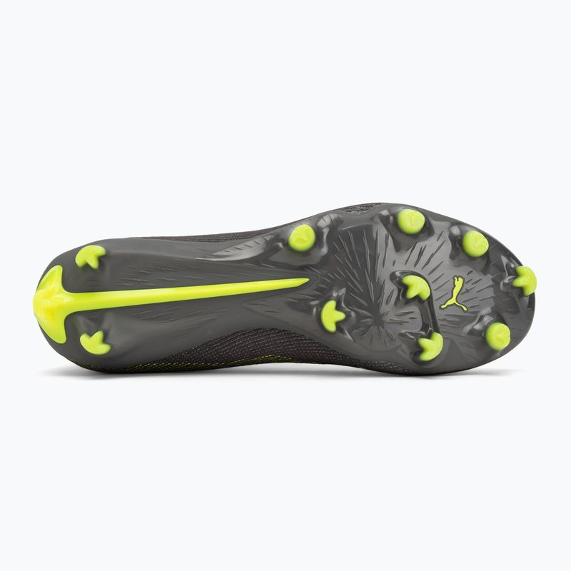 Кросівки футбольні чоловічі PUMA Ultra 5 Pro FG/AG matte aged silver/yellow alert/sun struck 4