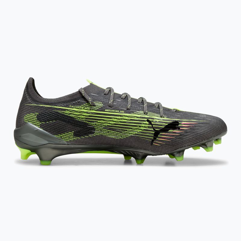 Кросівки футбольні чоловічі PUMA Ultra 5 Ultimate FG matte aged silver/yellow alert/sun struck