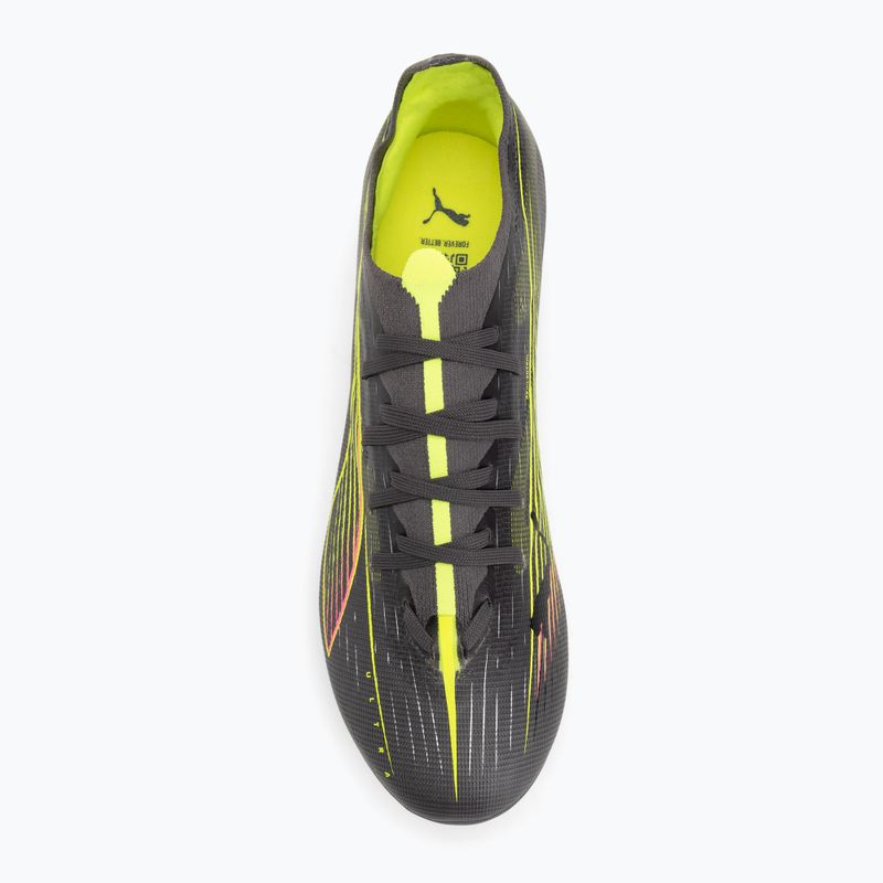 Кросівки футбольні чоловічі PUMA Ultra 5 Match FG/AG matte aged silver/yellow alert/puma aged silver 5