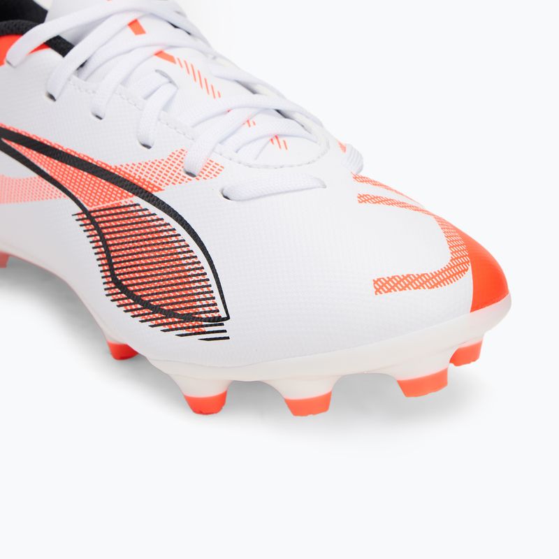 Кросівки футбольні дитячі PUMA Ultra 5 Play FG/AG Jr puma white/puma black/glowing red 7