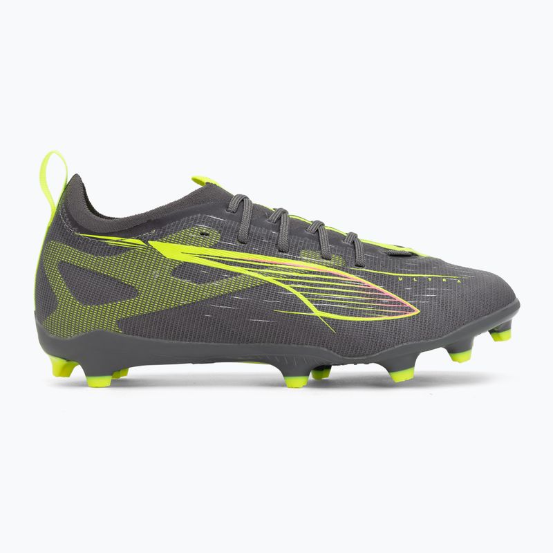 Кросівки футбольні дитячі PUMA Ultra 5 Pro FG/AG Jr matte aged silver/yellow alert/sun struck 2