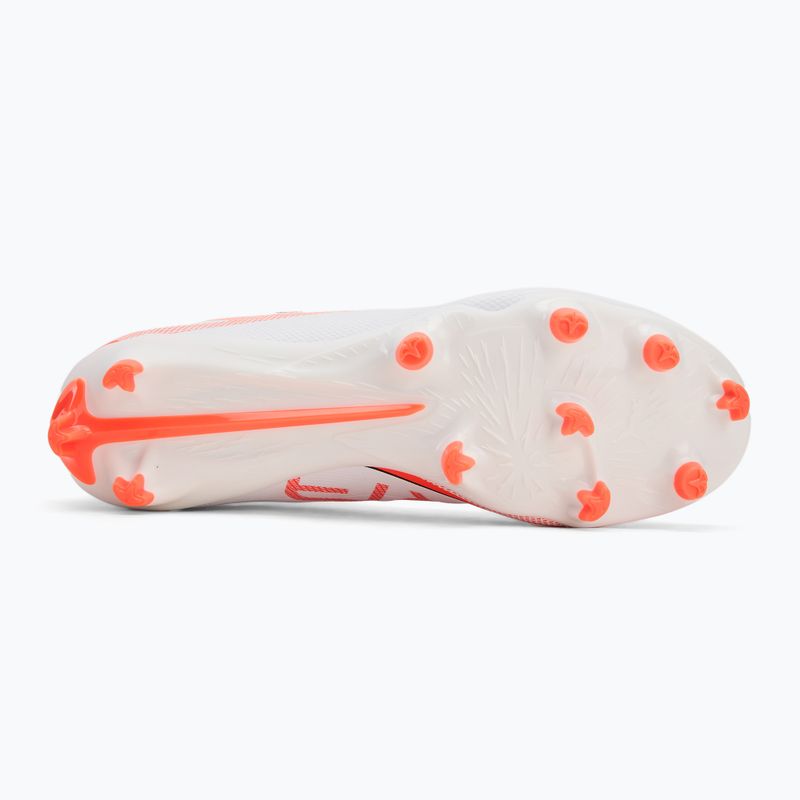 Кросівки футбольні чоловічі PUMA Ultra 5 Play+ FG/AG puma white/puma black/glowing red 4