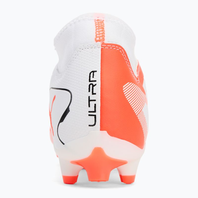 Кросівки футбольні чоловічі PUMA Ultra 5 Play+ FG/AG puma white/puma black/glowing red 6