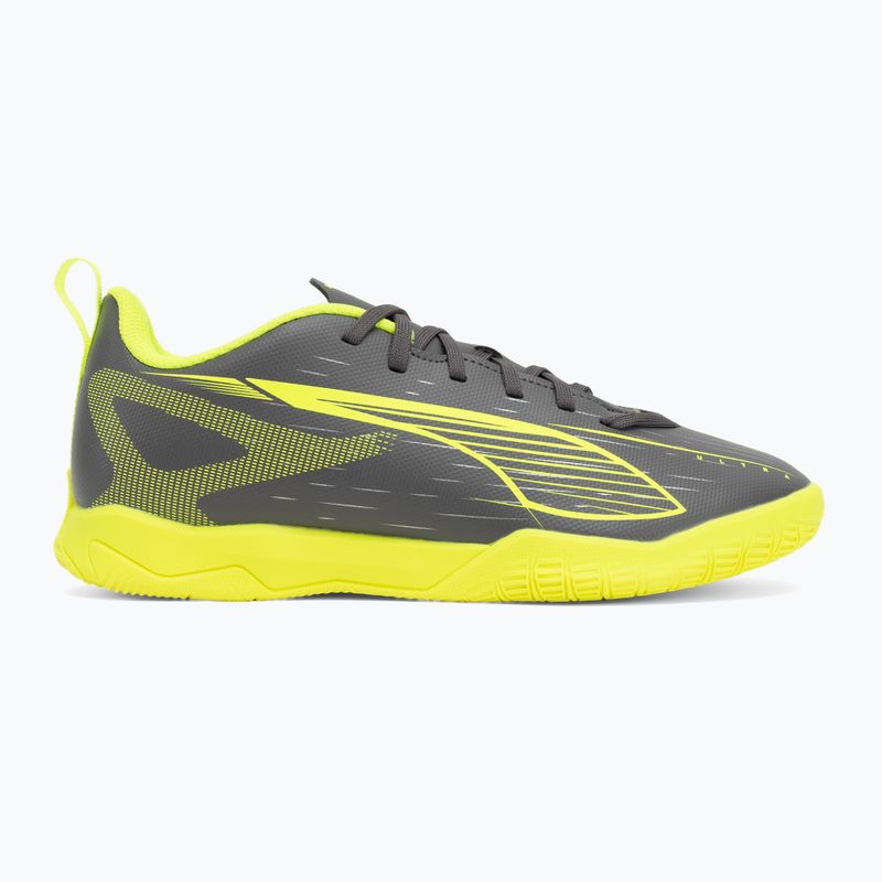 Кросівки футбольні дитячі PUMA Ultra 5 Play IT Jr matte aged silver/yellow alert/puma aged silver 2