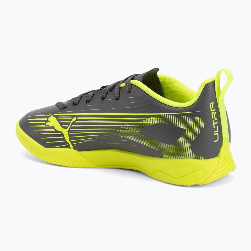 Кросівки футбольні дитячі PUMA Ultra 5 Play IT Jr matte aged silver/yellow alert/puma aged silver 3