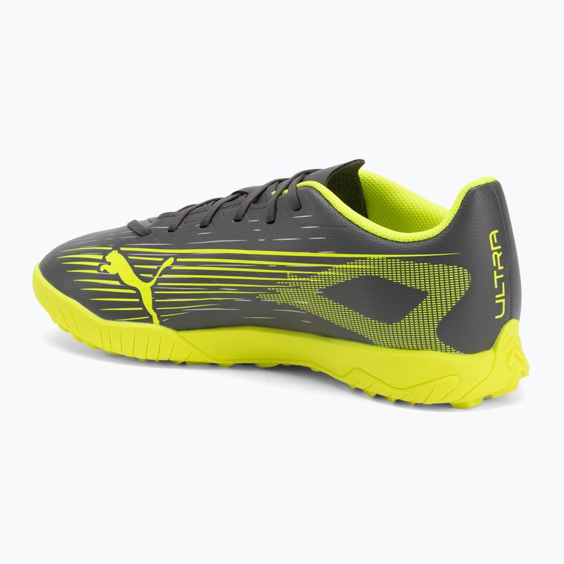 Кросівки футбольні чоловічі PUMA Ultra 5 Play TT matte aged silver/yellow alert/puma aged silver 3