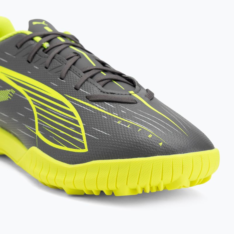 Кросівки футбольні чоловічі PUMA Ultra 5 Play TT matte aged silver/yellow alert/puma aged silver 7