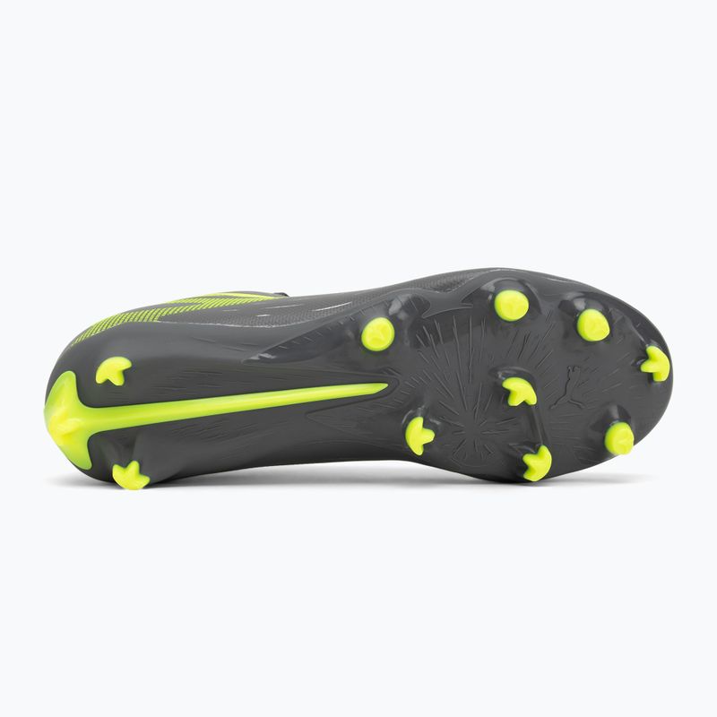 Кросівки футбольні дитячі PUMA Ultra 5 Play FG/AG Jr matte aged silver/yellow alert/puma aged silver 4