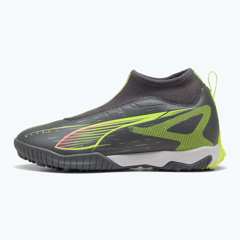 Дитячі футбольні бутси PUMA Ultra 5 Match+ LL TT+ Mid Jr матові зістарені сріблясті/жовті алерт/пума зістарені сріблясті