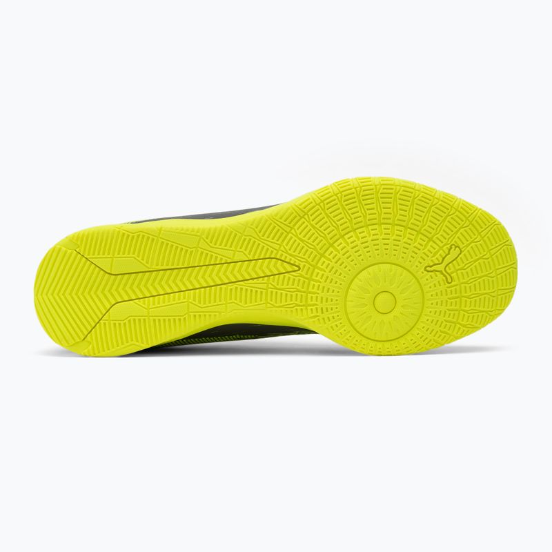 Кросівки футбольні чоловічі PUMA Ultra 5 Play IT matte aged silver/yellow alert/puma aged silver 4
