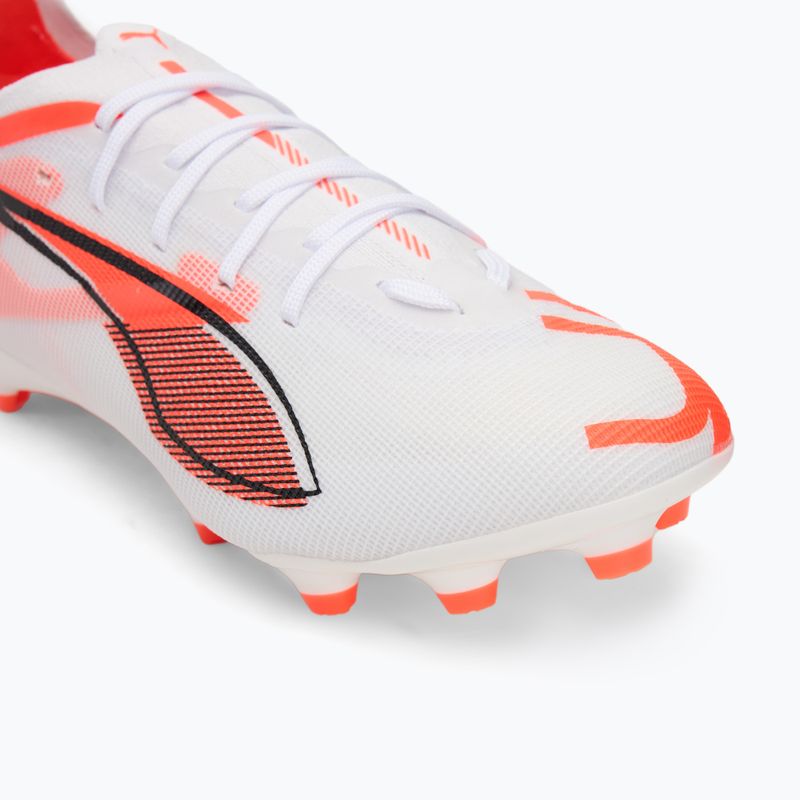 Кросівки футбольні дитячі PUMA Ultra 5 Pro FG/AG Jr puma white/puma black/glowing red 7