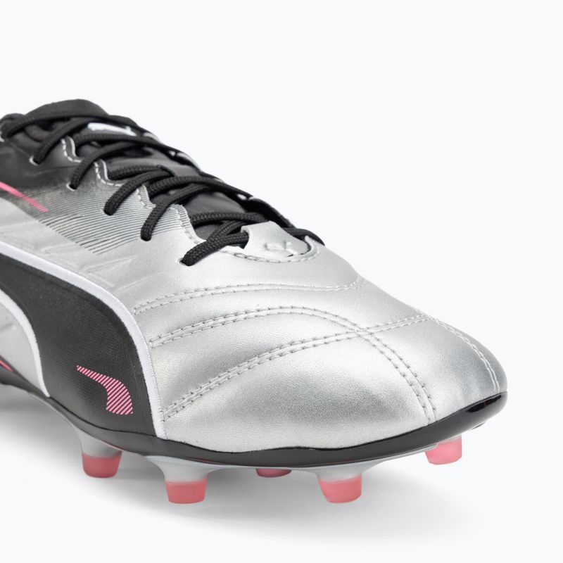 Кросівки футбольні чоловічі PUMA King Pro FG/AG puma silver/puma black/sun struck/puma white 7