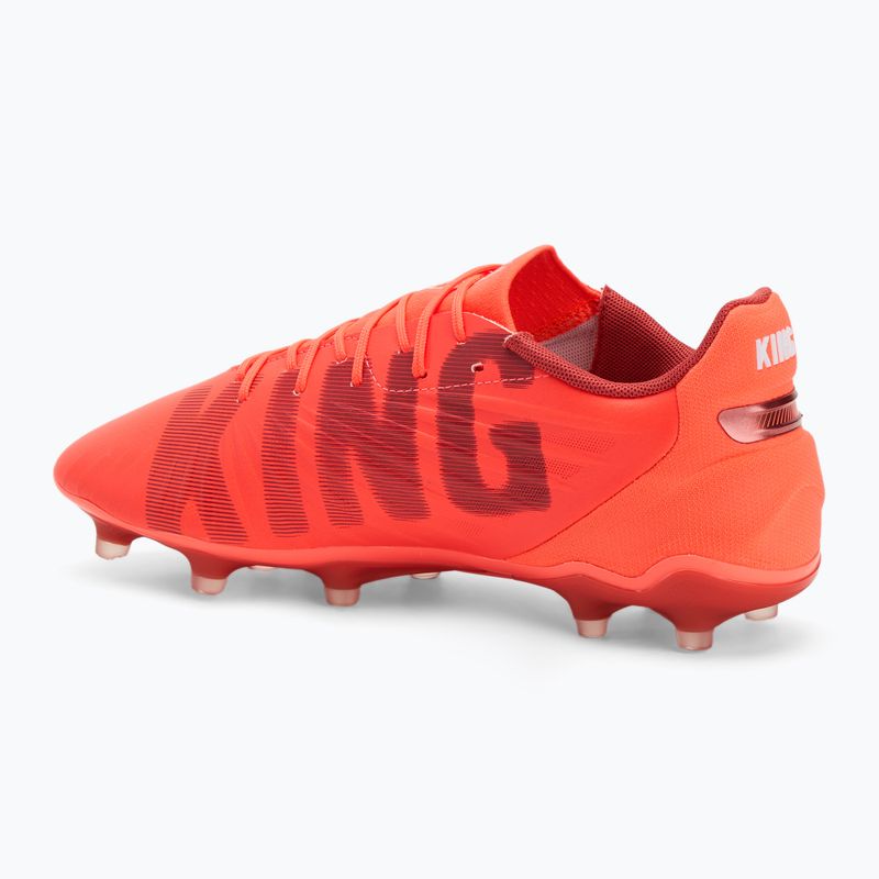 Кросівки футбольні чоловічі PUMA King Match FG/AG glowing red/puma white/red fire 3