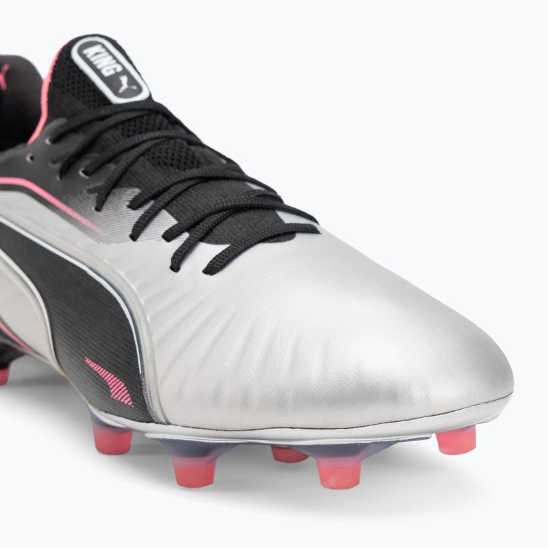 Кросівки футбольні чоловічі PUMA King Ultimate FG/AG puma silver/puma black/sun struck/puma white 7
