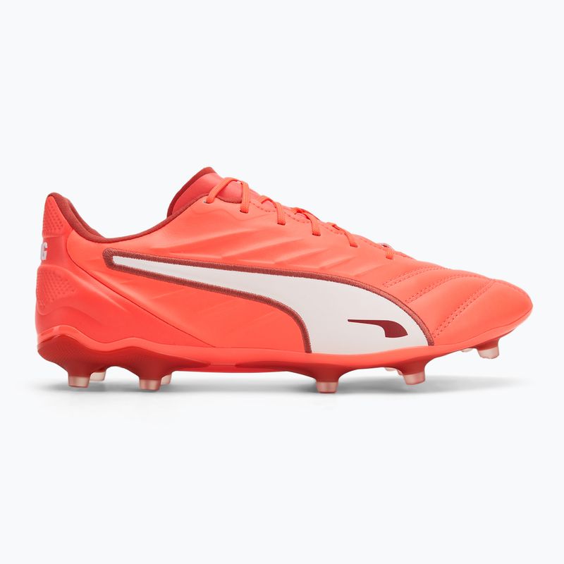 Кросівки футбольні чоловічі PUMA King Pro FG/AG glowing red/puma white/red fire 2