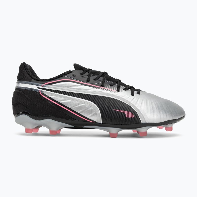Кросівки футбольні чоловічі PUMA King Match FG/AG puma silver/puma black/sun struck/puma white 2