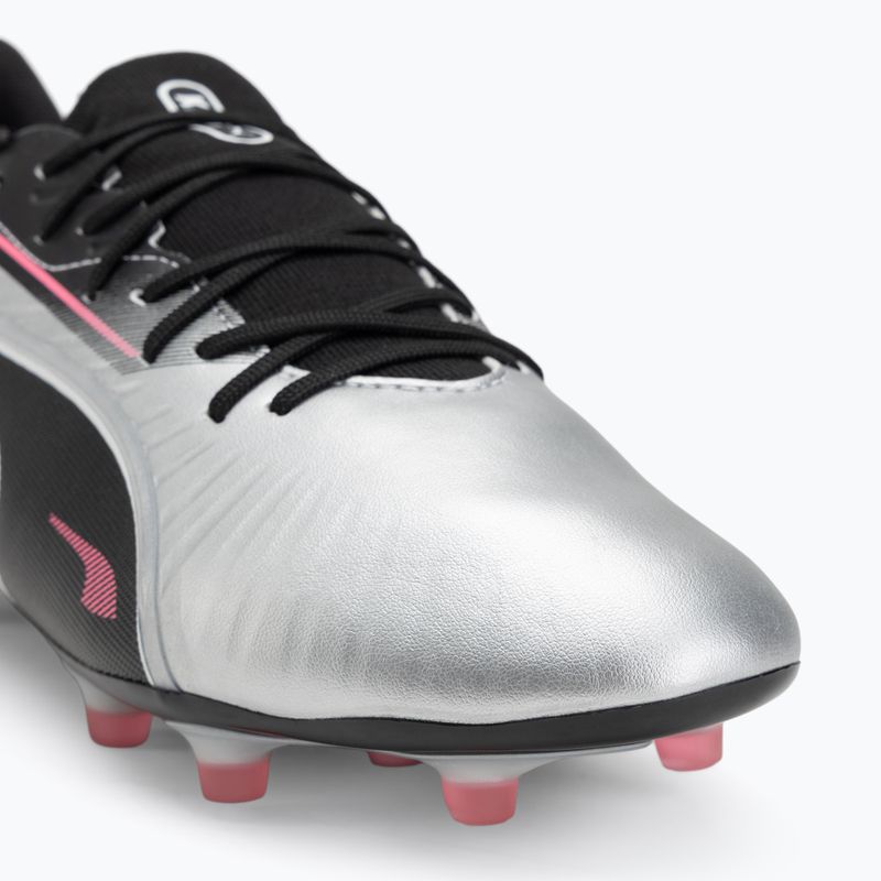 Кросівки футбольні чоловічі PUMA King Match FG/AG puma silver/puma black/sun struck/puma white 7