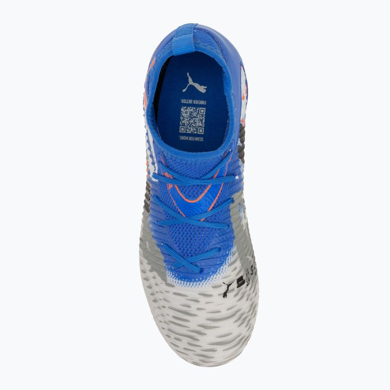 Дитячі футбольні бутси PUMA Future 8 Match Forever FG/AG Jr білий / ультрасиній / сірий / пума чорний / сяючий червоний 5