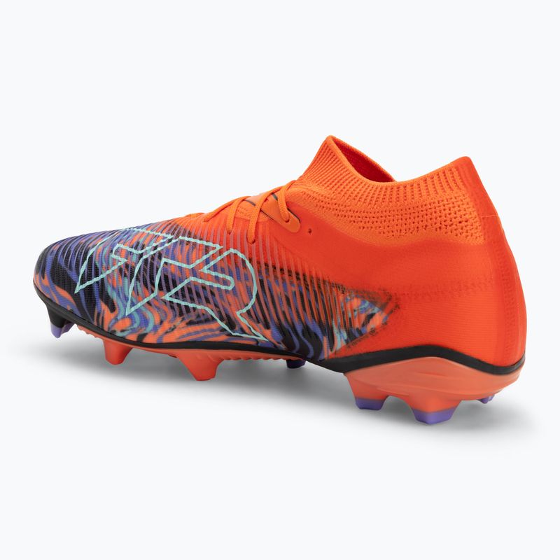 Кросівки футбольні чоловічі PUMA Future 8 Match Creativity FG/AG orange poppy/black/dark amethyst/electric peppermint 3