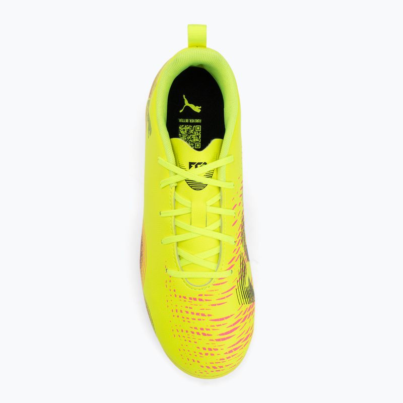 Кросівки футбольні дитячі PUMA Future 8 Play TT + Mid yellow alert/ puma black/ sun struck 5