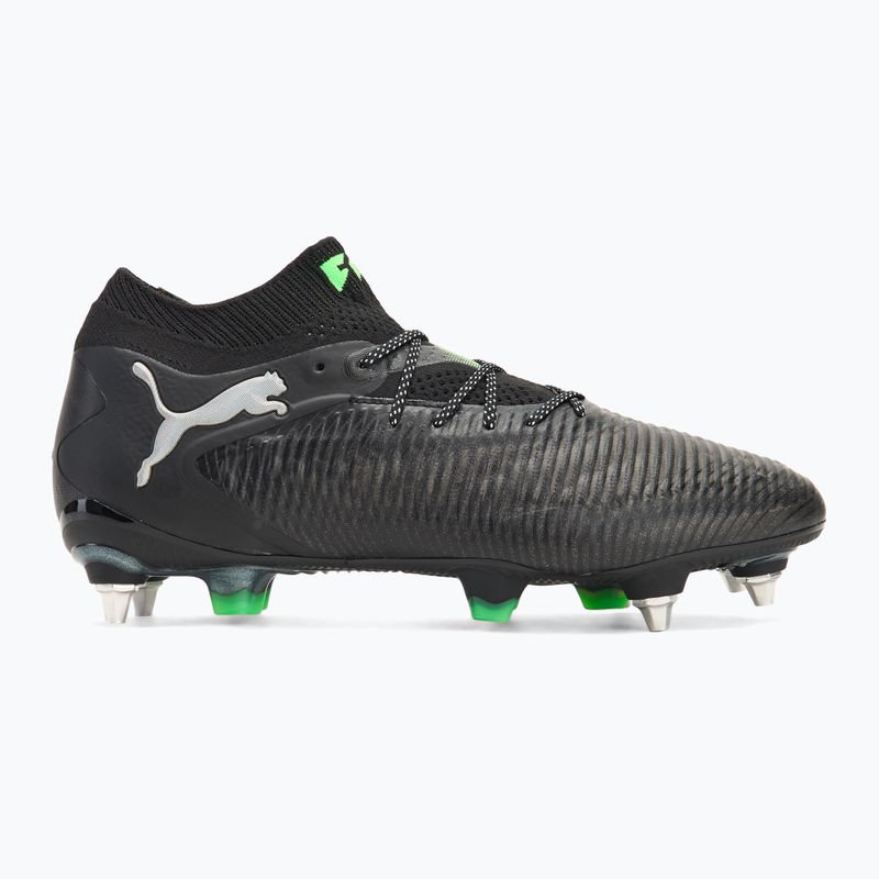 Кросівки футбольні чоловічі PUMA Future 8 Ultimate MxSG puma black/cool light gray/fluo green 2