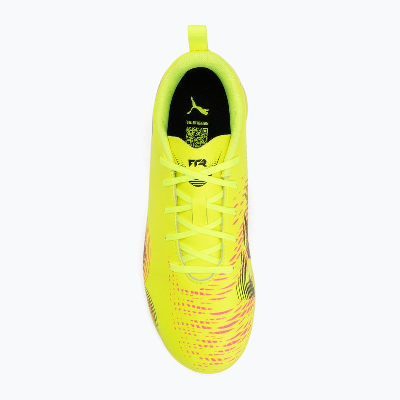 Дитячі футбольні бутси PUMA Future 8 Play It жовті alert / пума чорні / сонце влучило в дитячі футбольні бутси 5
