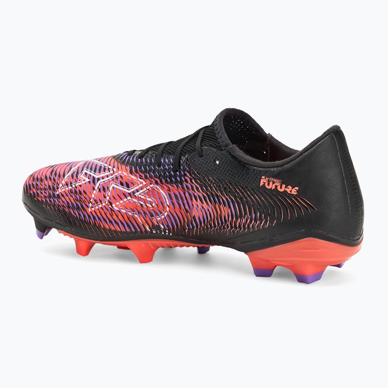 Кросівки футбольні чоловічі PUMA Future 8 Match Low FG/AG puma black/ puma white/ glowing red 3